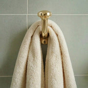 Unlacquered Brass Robe Hook for Bathroom Wall Mount