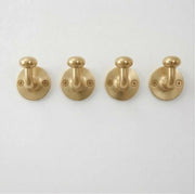 Unlacquered Brass Robe Hook for Bathroom Wall Mount