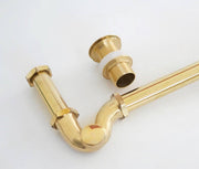 Unlacquered Brass P-Trap Kit 1-1/4″ for Bathroom Sink