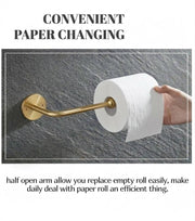 Traditional Unlacquered Brass Toilet Paper Holder