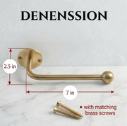 Traditional Unlacquered Brass Toilet Paper Holder