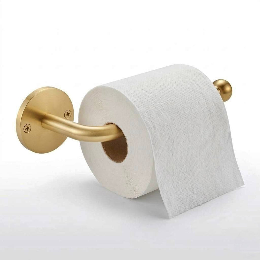 Traditional Unlacquered Brass Toilet Paper Holder