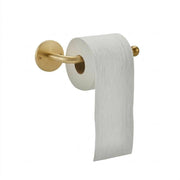 Traditional Unlacquered Brass Toilet Paper Holder