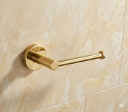 Ashford Unlacquered Brass Toilet Paper Holder – Rounded Design