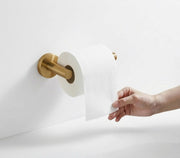 Ashford Unlacquered Brass Toilet Paper Holder – Rounded Design