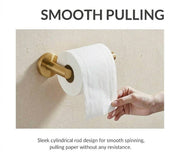 Ashford Unlacquered Brass Toilet Paper Holder – Rounded Design