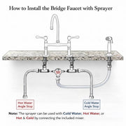 Brooklyn Bridge Unlacquered Brass Kitchen Faucet – Lever Handles