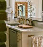 Brooklyn Bridge Unlacquered Brass Kitchen Faucet – Lever Handles