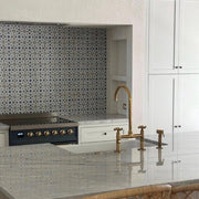 Brooklyn Bridge Unlacquered Brass Kitchen Faucet – Cross Handles