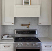 Haven Unlacquered Brass Wall Mount Pot Filler | Mini Lever Handle