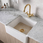 Ohio Single-Hole Bar Faucet – Unlacquered Brass, Cross Handle