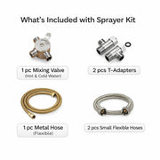 Galian Kitchen Faucet Side Sprayer – Unlacquered Brass