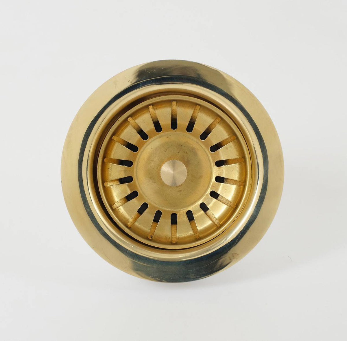 Unlacquered Brass Kitchen Sink Basket Strainer – 3-1/2″