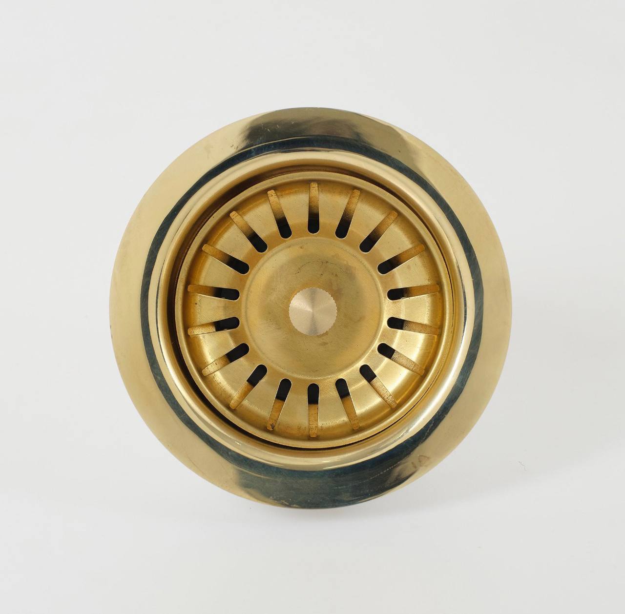 Unlacquered Brass Kitchen Sink Basket Strainer – 3-1/2″