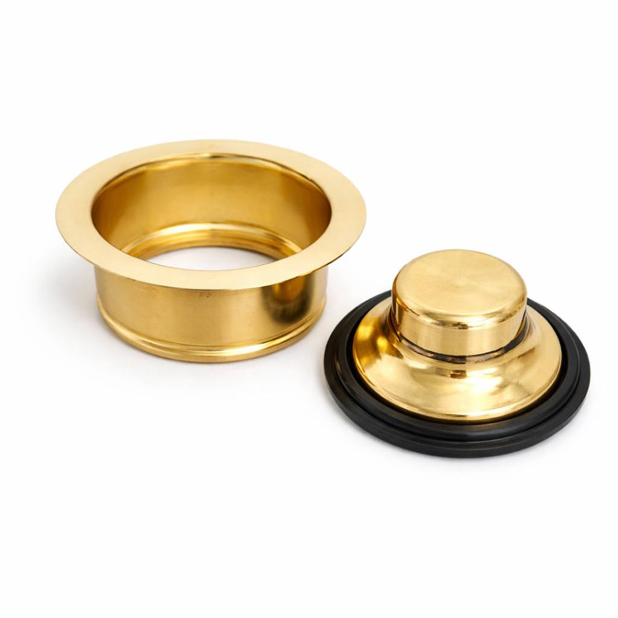Unlacquered Brass Garbage Disposal Flange & Stopper