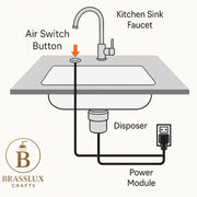 Air Switch Button – Unlacquered Brass