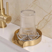 Unlacquered Brass Glass Rinser for Kitchen Sink
