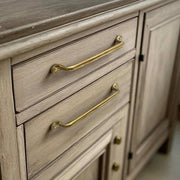 Unlacquered Brass Cabinet Pulls for Kitchen & Bathroom
