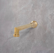 Bano Unlacquered Brass Tub & Shower System with Valve