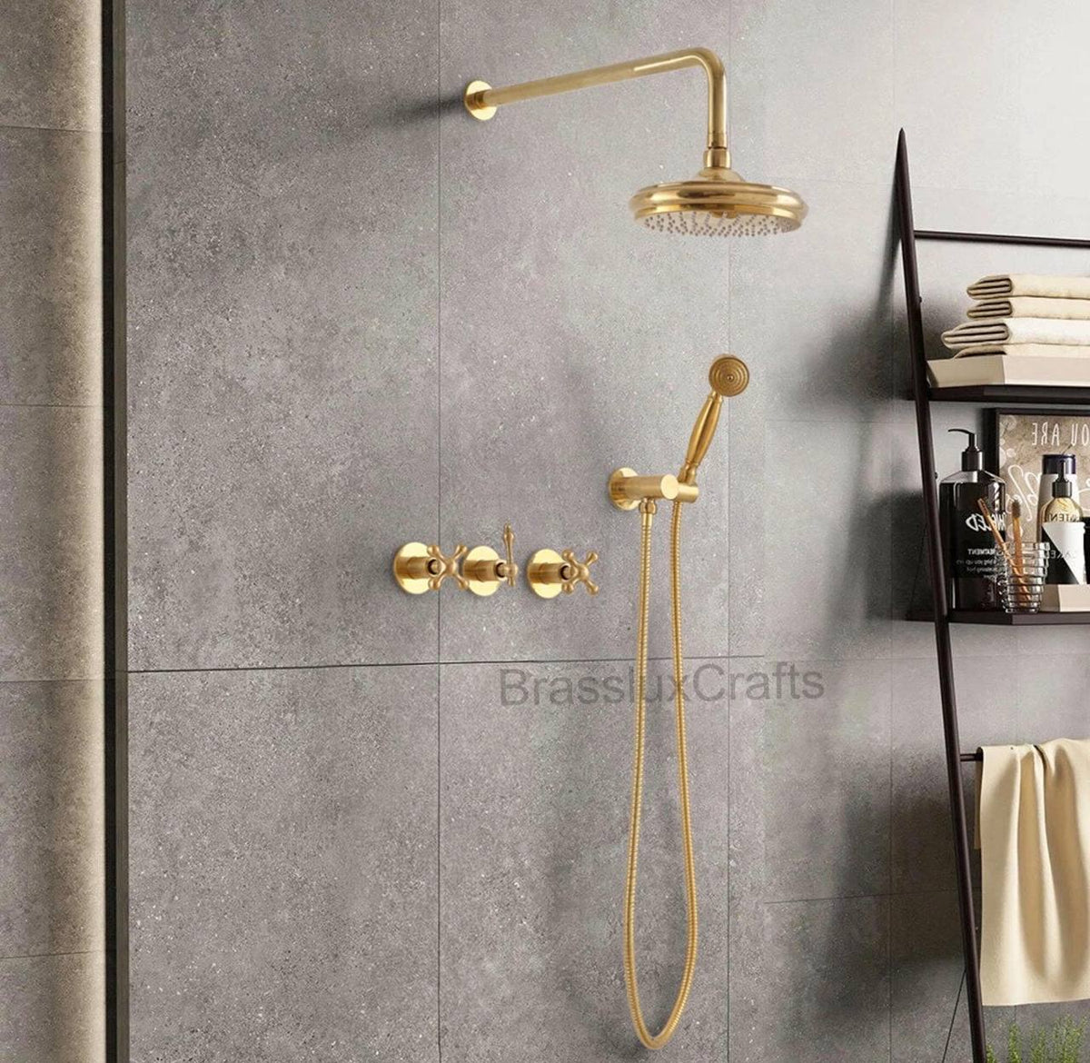 Nova rainfall shower system – angled view
