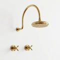 Hayward Unlacquered Brass Rain Shower System
