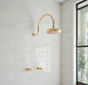 Hayward Unlacquered Brass Rain Shower System