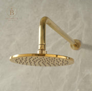 Pasadena Unlacquered Brass Shower System – Rainfall & Hand Shower