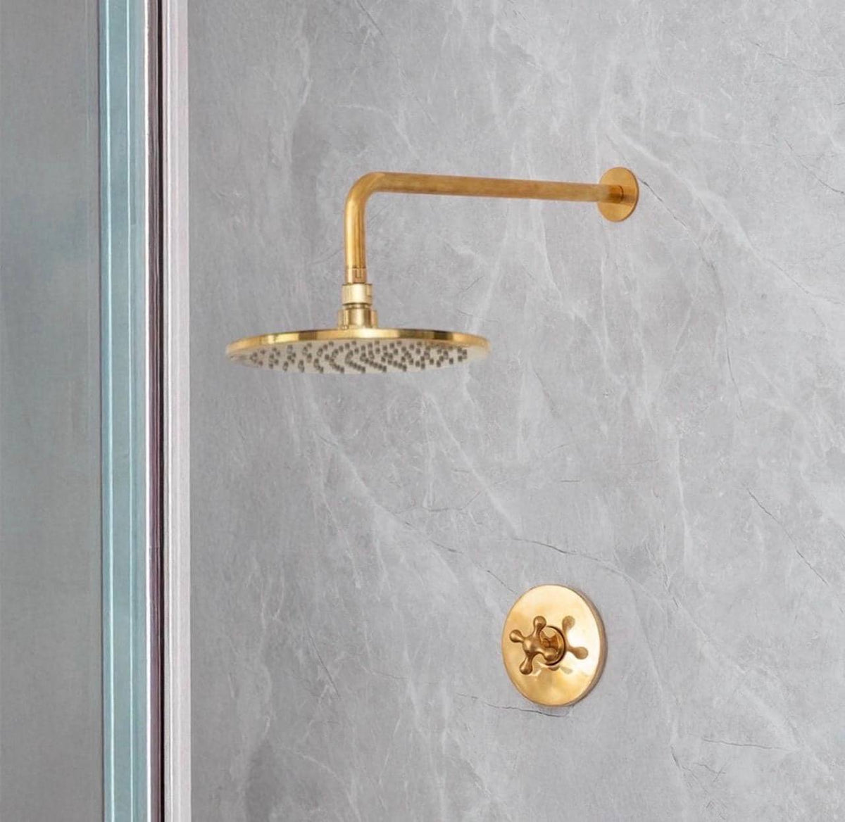 Alabama shower mixer valve – angled view