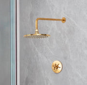 Alabama Unlacquered Brass Single Function Shower Mixer Valve