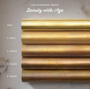 Savannah Unlacquered Brass Wall-Mount Tub Faucet