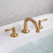 Tampa Unlacquered Brass 3-Hole Roman Tub Faucet