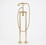 Hawaii Unlacquered Brass Freestanding Telephone Tub Filler