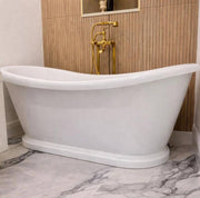 Hawaii Unlacquered Brass Freestanding Telephone Tub Filler