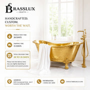 Handcrafted Turquoise Patina Copper Freestanding Bathtub