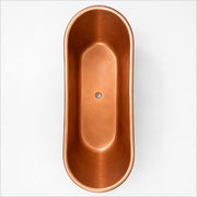 Handcrafted Turquoise Patina Copper Freestanding Bathtub