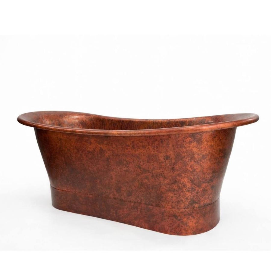 Rustic Antique Copper Freestanding Bathtub – Hand-Applied Patina