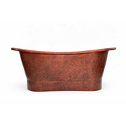Rustic Antique Copper Freestanding Bathtub – Hand-Applied Patina