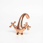Hand-Engraved Copper Bathroom Faucet – Single Hole