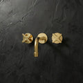 Handcrafted Antique Brass Wall-Mounted Faucet – Classic Spout