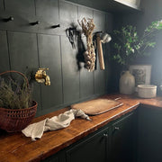 Handcrafted Unlacquered Brass Wall-Mount Bathroom Faucet