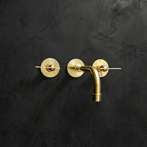 Solid Brass Wall-Mount Faucet – 7.5-Inch Spout Reach