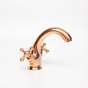 Hand-Engraved Copper Bathroom Faucet – Single Hole
