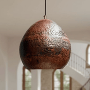 Rustic Hammered Copper Dome Pendant – Kitchen & Dining Light
