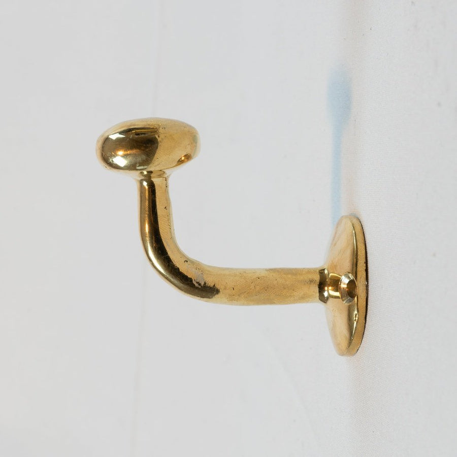 Unlacquered Brass Wall Hooks – Set of 3