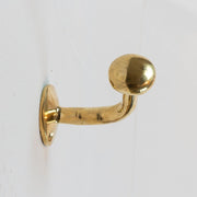 Unlacquered Brass Wall Hooks – Set of 3
