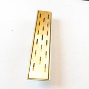 Unlacquered Brass Linear Floor Drain – Rectangular Shower Drain