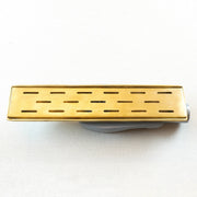 Unlacquered Brass Linear Floor Drain – Rectangular Shower Drain