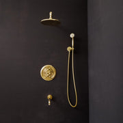 Solid Brass Thermostatic Shower System – Rain Head & Handheld