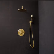 Solid Brass Thermostatic Shower System – Rain Head & Handheld