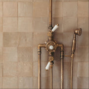 Handcrafted Brass Exposed Thermostatic Shower System